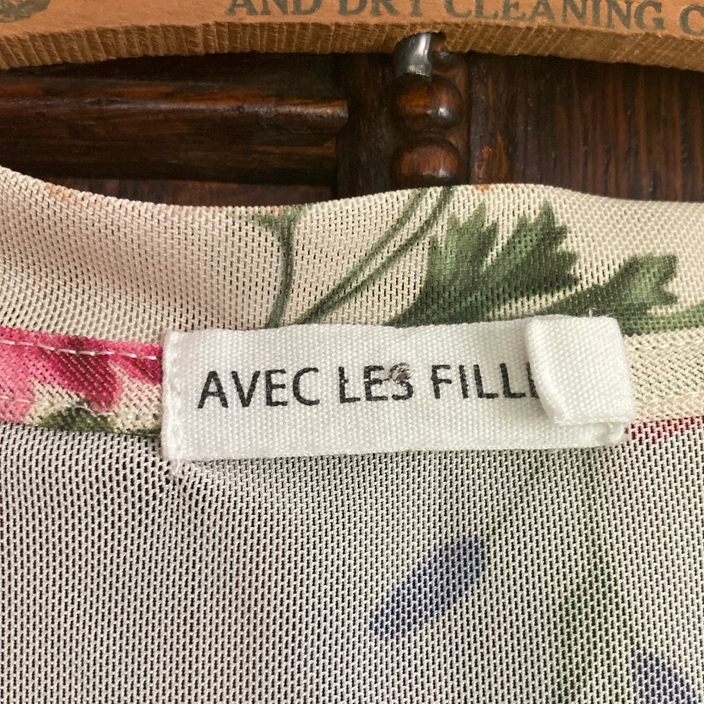 Floral Women's Top Avec Les Filles size small - Picture 5 of 7